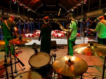 Soundchecking at the famous Old Fruitmarket venue in Glasgow, Scotland
