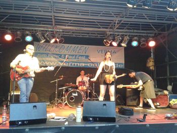 Live in Leipzig, Germany - Whisky Summer Party. SO hot that day!
