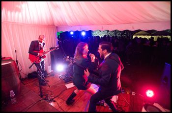 Album launch party in Balvenie Castle, Scotland. It was SO cold that night!
