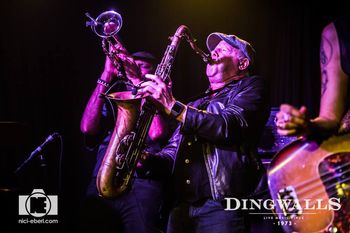 The Brass In Pocket Horns: Danny Ray & Indofunk Satish (photo by Nici Eberl)
