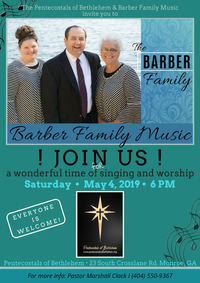 Barber Family Music and Pentecostals of Bethlehem