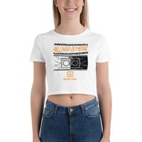All I Need Is Music Woman's Crop Top - White