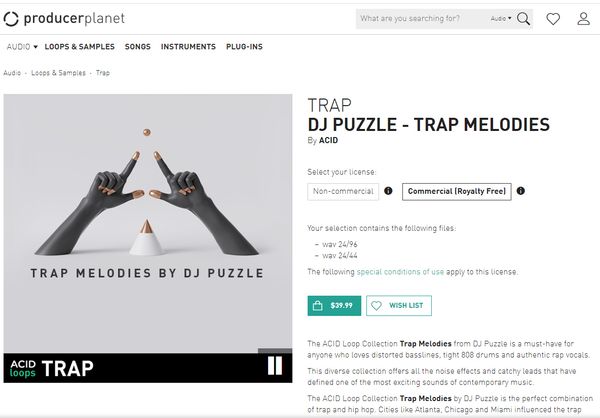 Dj Puzzle Trap Melodies Loops and Samples