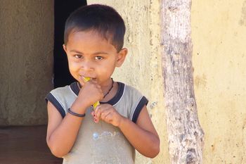 young child in Ganeshpuri
