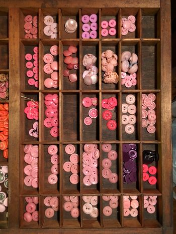 Pink Plastic Buttons
