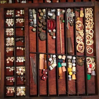 Buttons, Thimbles and more
