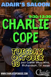 Charlie Cope Live & Acoustic @ Adair's Saloon