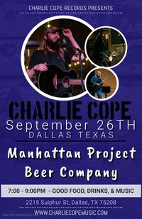Charlie Cope Live & Acoustic @ Manhattan Project Beer Company