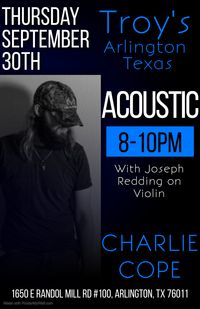 Charlie Cope Live & Acoustic with Joseph Redding on Violin
