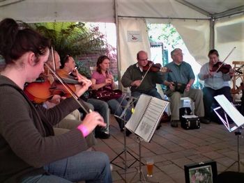 Colin joining in a Celtic music session at one of the Celtic music festivals in the region of  Victoria, Australia.
