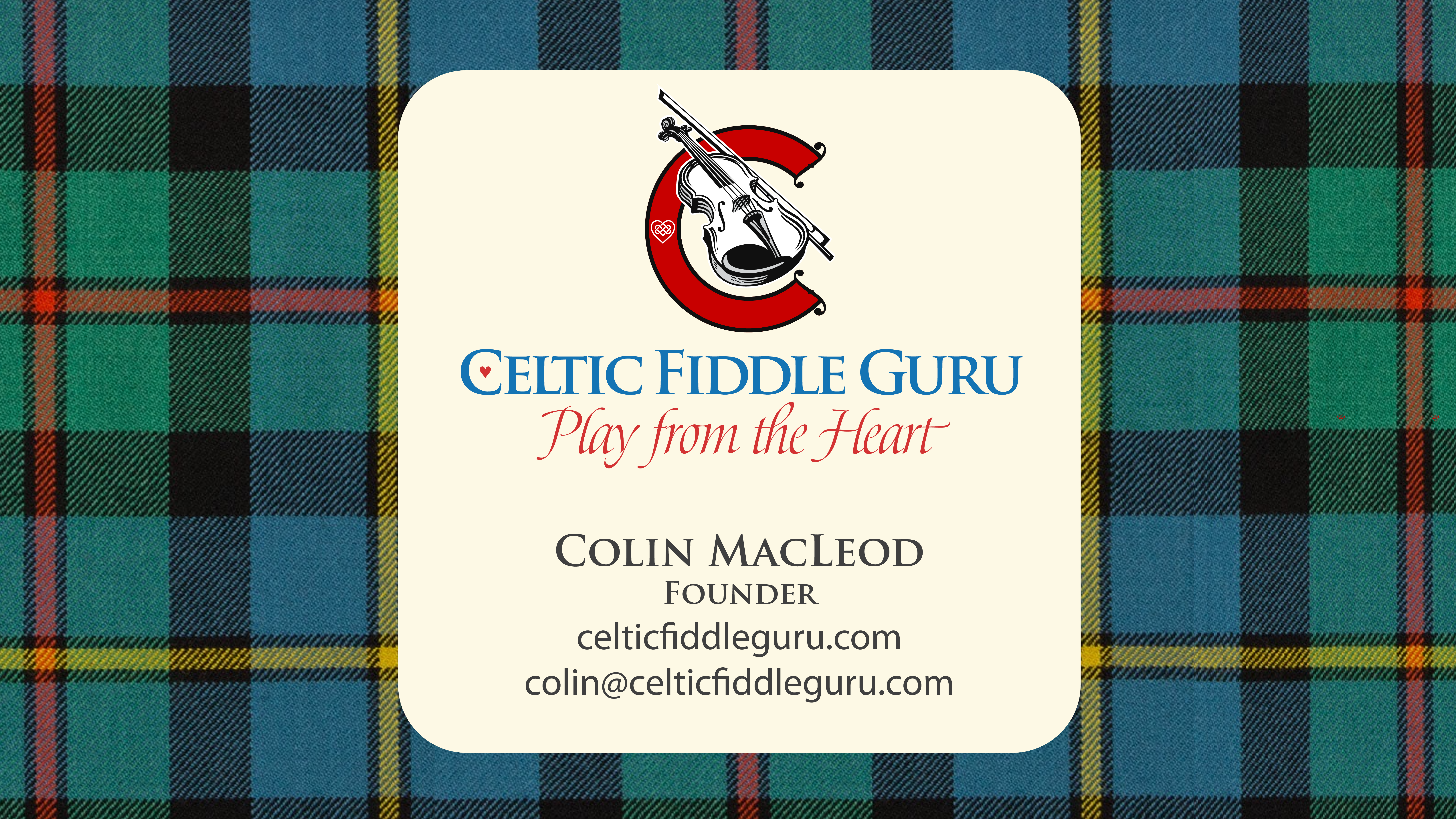 Colin MacLeod Celtic Fiddle Guru