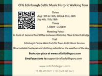 CFG Edinburgh Historic Celtic Music Walking Tours