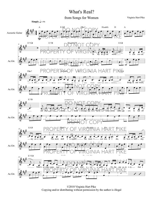 "What's Real?" sheet Music