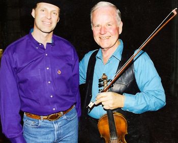 1994 at Lubbock's West Texas Opry with Johnny Gimble (Bob Wills and the Texas Playboys)
