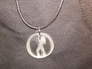 TP "O" LOGO CLEAR LUCITE PENDANT NECKLACE w FREE SONG DOWLOAD -"MISSING YOU"