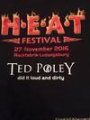 VINTAGE TED POLEY T-SHIRT HEAT FESTIVAL GERMANY (w free song download "YEAH YOU WANT IT!")