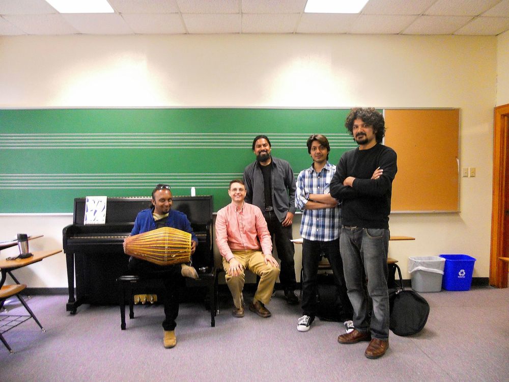 Conducted a music workshop for Dr. Eben Grave's World Music Class at Southwestern University in March 2014.