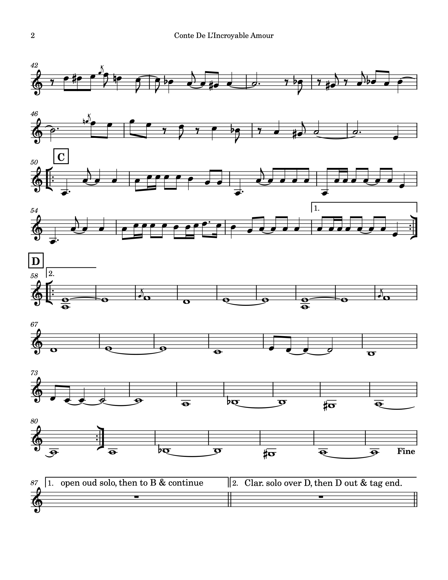 Anouar Brahem Sheet Music - Conte de l'incroyable Amour page 2