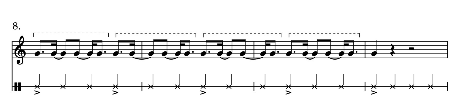 4:3 Polyrhythm Notation in Dotted Rhythms