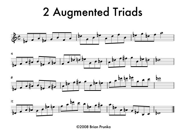 Triads with Passing Tones - Jazz Whole Tone Improvisation