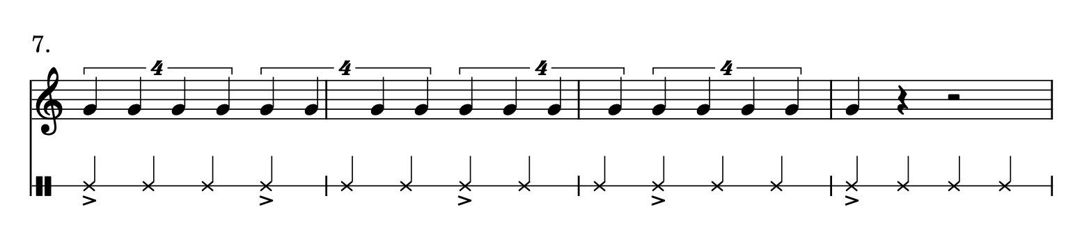 4:3 Polyrhythm based on Arabic Phrasing