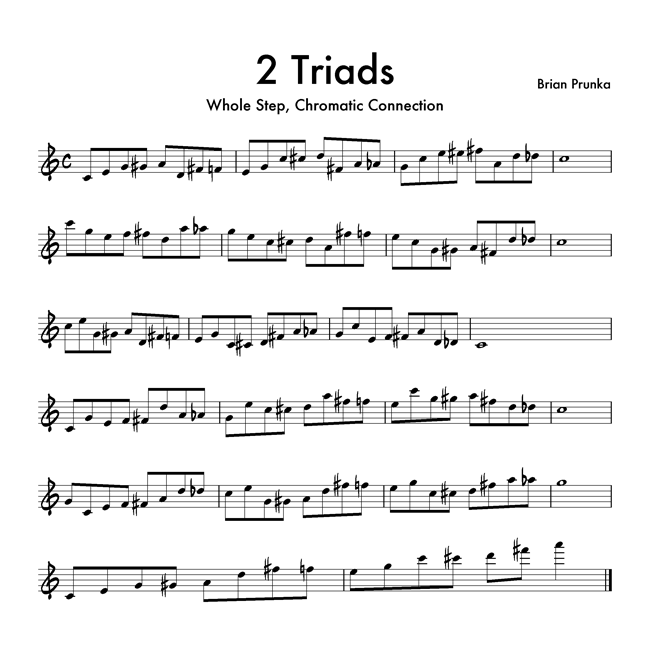 Triads for Jazz Improvisation - Chromatic Connections