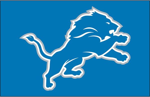 Detroit Lions Leaping Lion Blue BG