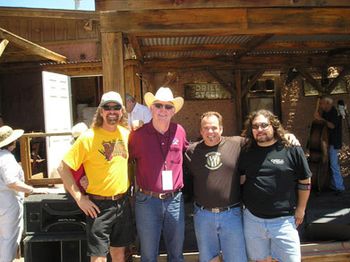 2006 - Lindy, Bryon, Ken and Keith visiting at the Calico Bluegrass
Festival
