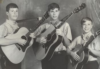 The second incarnation of The Bounty Trio, with Don Bigger, 1965.
