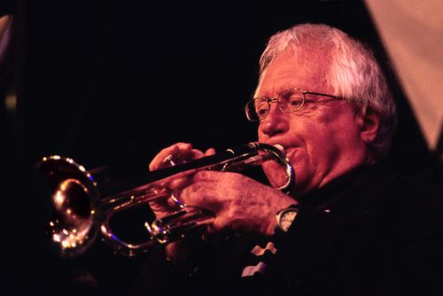 Henry Lowther playing trumpet