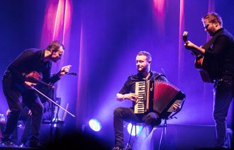 On stage at the Olympia Theater in Paris with Celtic Legends in 2019 