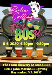 80's Dance Party at The Farm Brewery at Broad Run