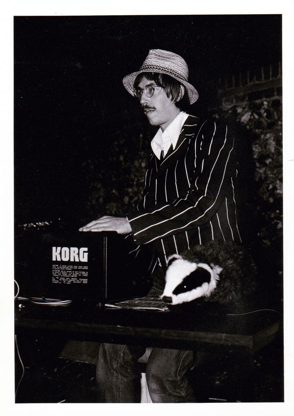 9th July 1982, forty years ago, the live debut of Parisian Living (Synthesiser Time Lord Tim pictured). Personnel; Alan (drums, vocals), JP (guitar, vocals),  Tim (synth), Mike (bass), Simon (piano).