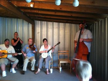 Our first gig—Shirley’s Home Cooking, Lake Watauga, TN
