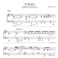 No Regrets Sheet Music - (Beyond Album)