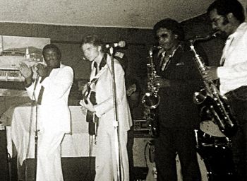 With Jimmy McCracklin band (1984)
