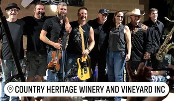 The big band performing at Country Heritage Winery
