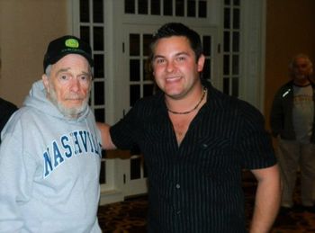 Hubie with Country Music Icon Merle Haggard in Nashville.
