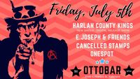 Cancelled Stamps w/Harlan County Kings, E. Joseph & Friends, and Onespot