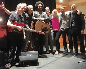playing with Jeffrey Gaines and the Cosmic Orchestra
