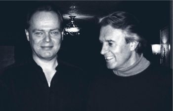 Guitarists Michael Brewin and John McLaughlin
