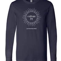 Limited Edition: Cultivate Joy Unisex Navy Long-sleeved T-Shirt