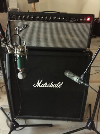 Marshall recording set up
