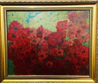 16X24 Red Flowers 