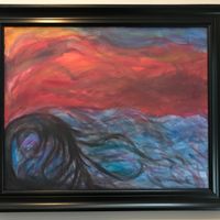Painting Siren of the Sea Sunset 16 X20 SOLD