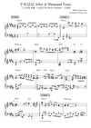 千年以后 After A Thousand Years - 陈零九 Nine Chen | 三立/台视 戏剧《天巡者》片尾曲 (原调+升调简易版) 钢琴完整谱 | "The Devil's Punisher" End Title (Original key+Transposed key) Piano Full Score