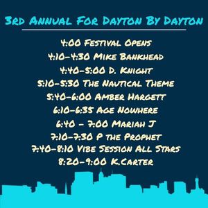 lineup and schedule for For Dayton By Dayton