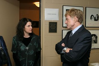 Backstage with Robert Redford
