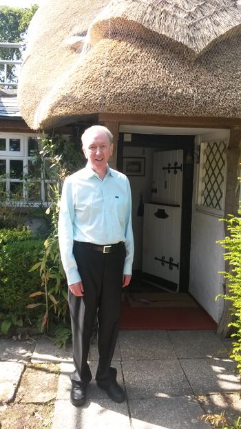 Al at the thatched cottage (where he lived growing up)

