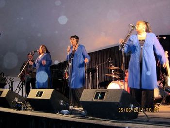 Performing with The Chiffons
